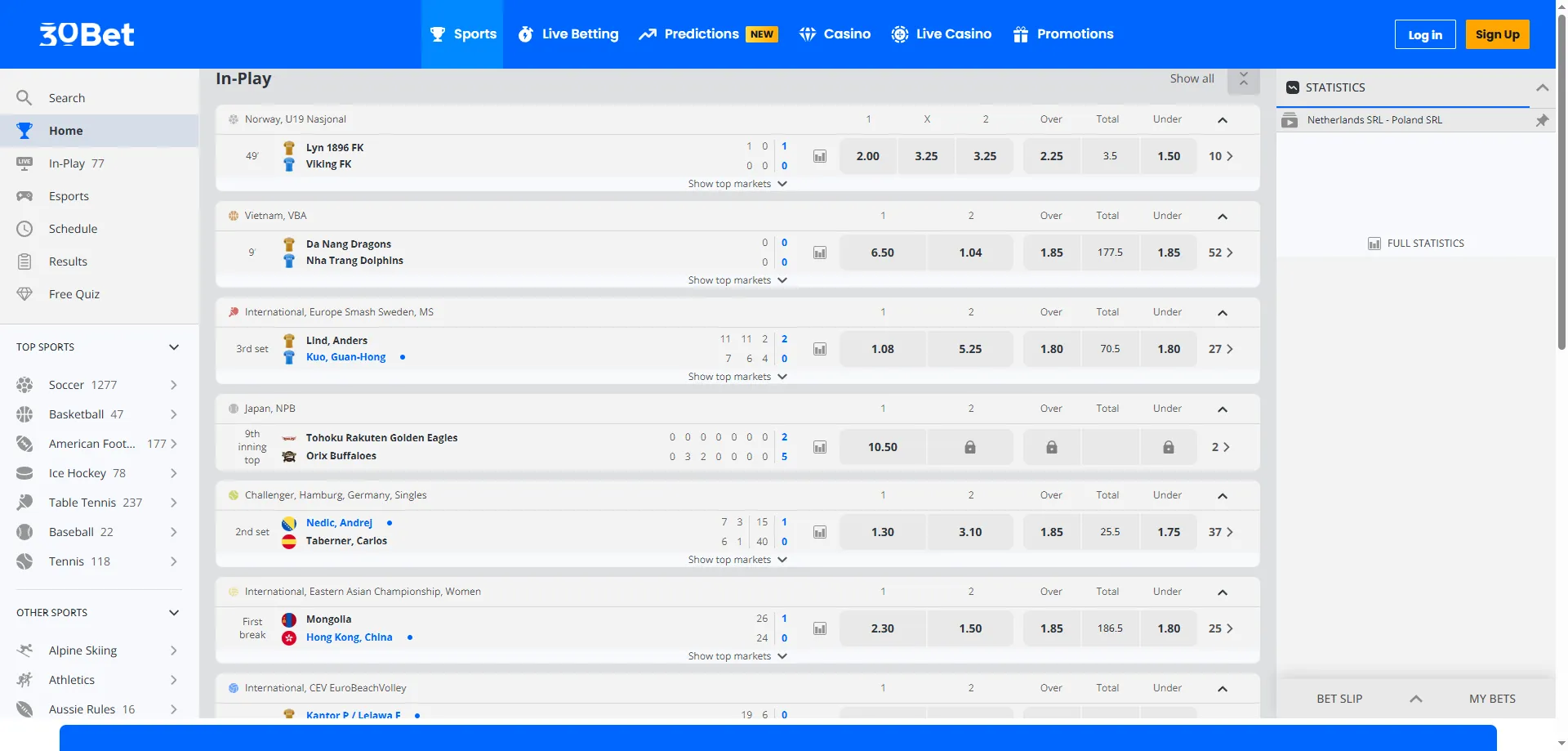 30bet Casino ao vivo — dealers reais em tempo real