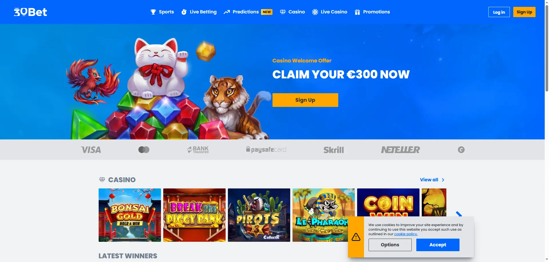 30bet Casino no celular — experiência mobile otimizada para iOS e Android